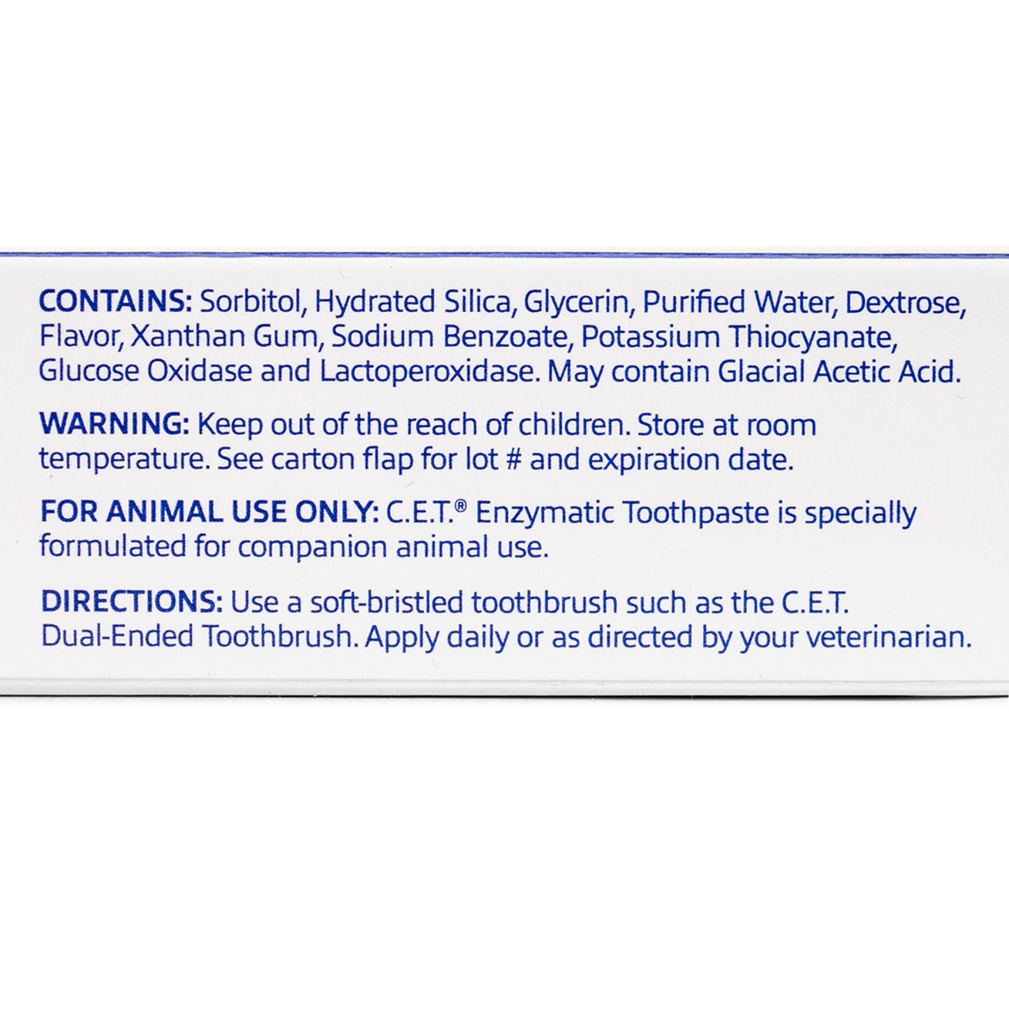 CET Enzymatic Toothpaste Seafood Flavor for Dogs & Cats, Dual-Enzyme Plaque & Tartar Control