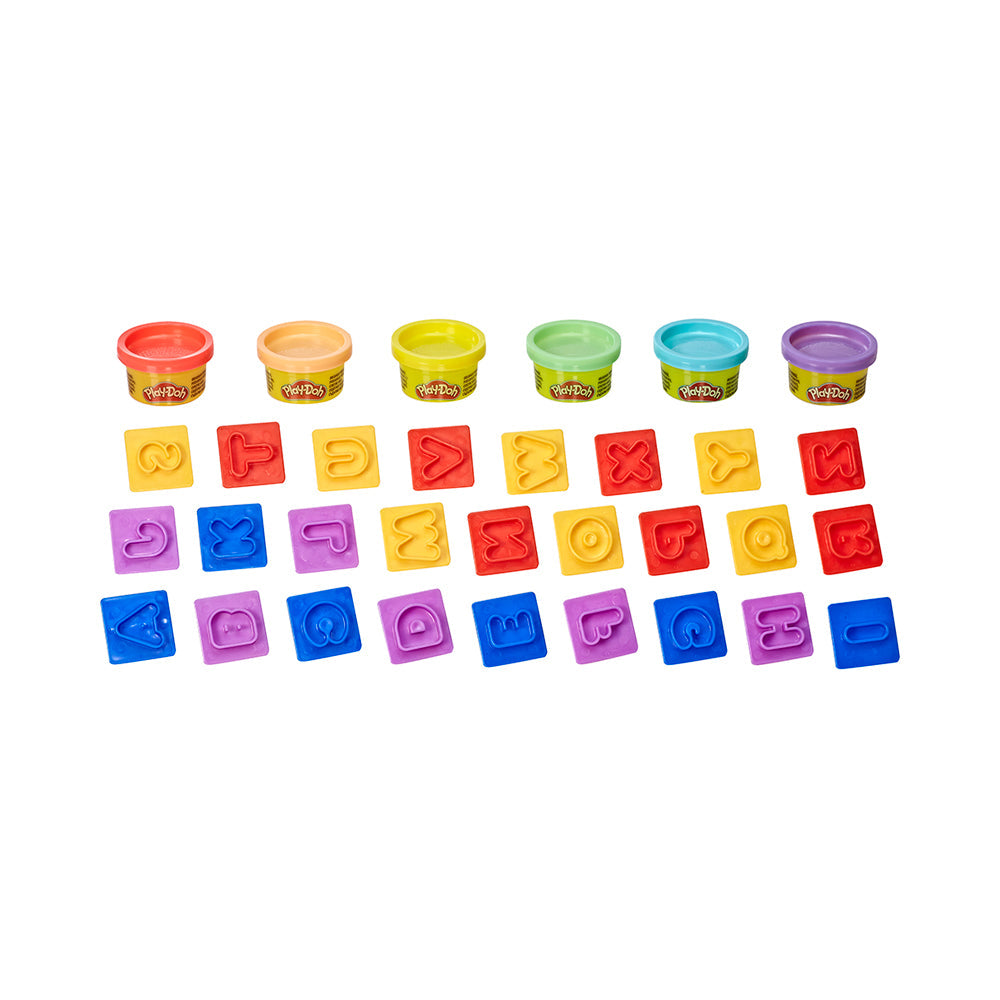 Play-Doh Alphabet Letter Learning Kit: 26 Stampers & 6 Colors for Kids
