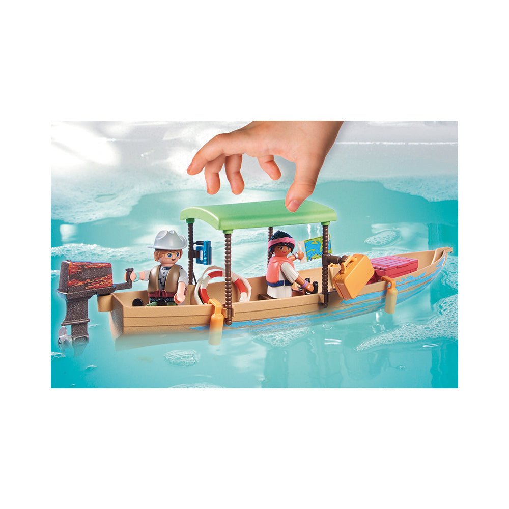 Playmobil Wiltopia Manatee Boat Trip Playset: Sustainable Water Adventure for Kids