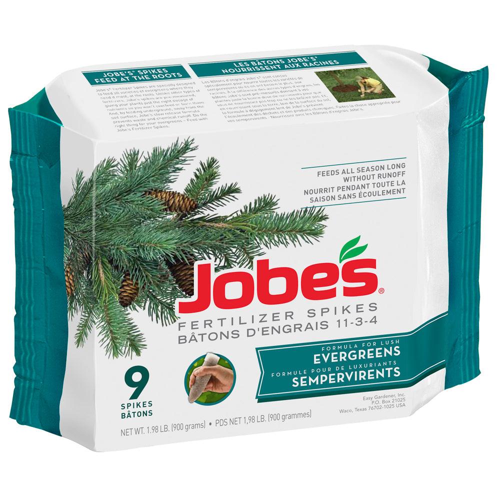 Jobe's Evergreen Fertilizer Spikes: 9-Pack Slow-Release Plant Food for Trees