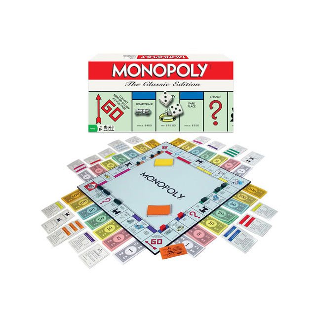 Monopoly Classic Edition: Iconic Family Board Game with Traditional Pieces