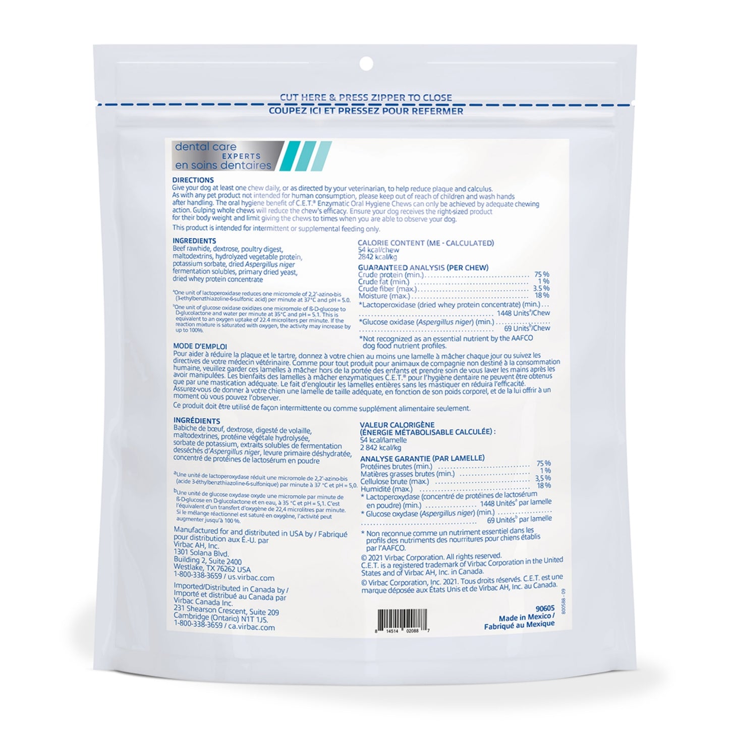 CET Enzymatic Dog Chews: Plaque Control, Tartar Reduction, Fresh Breath