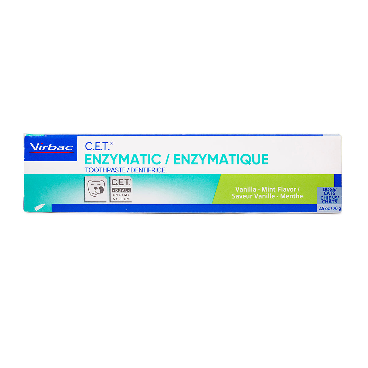 Virbac CET Enzymatic Vanilla Mint Toothpaste for Dogs and Cats