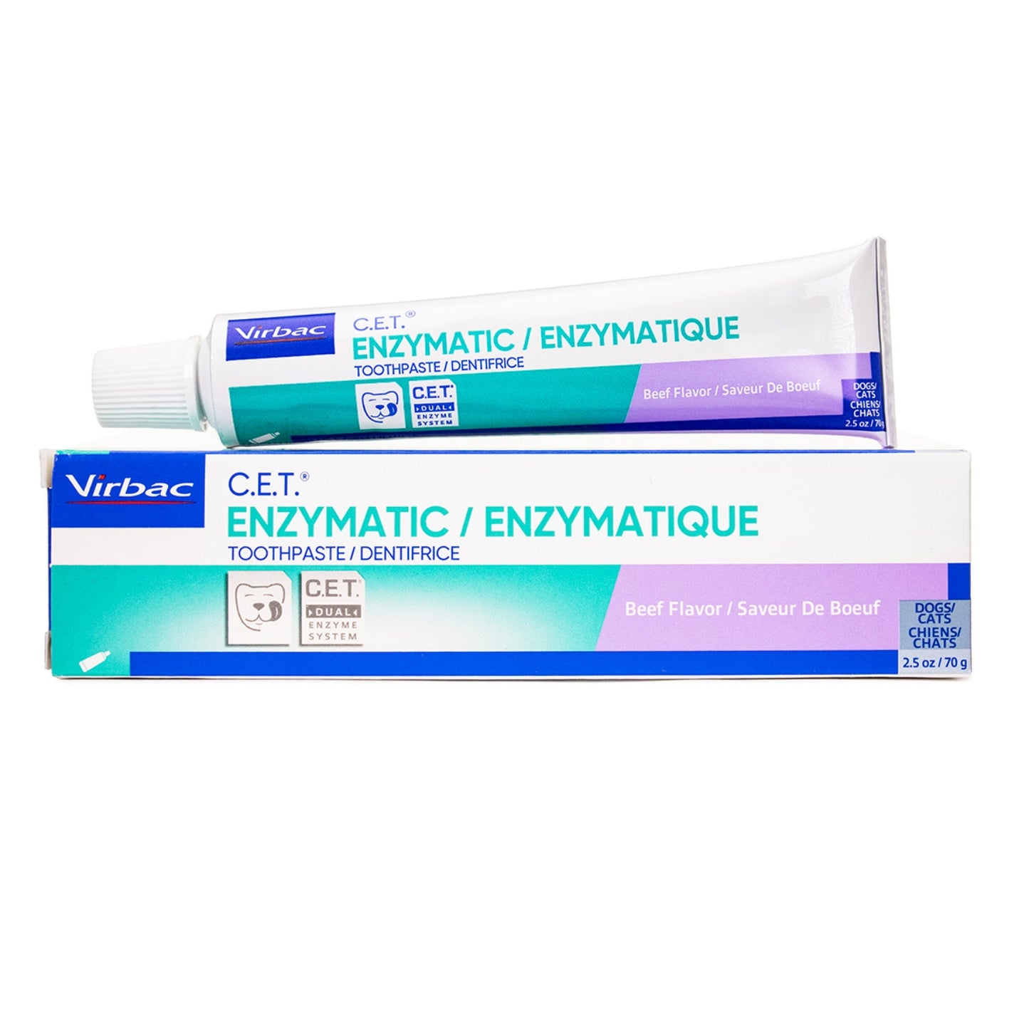 C.E.T. Enzymatic Beef Flavor Toothpaste for Dogs & Cats Oral Care