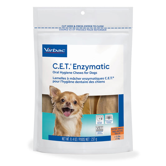 Premium C.E.T. Enzymatic Oral Hygiene Chews for Extra Small Dogs