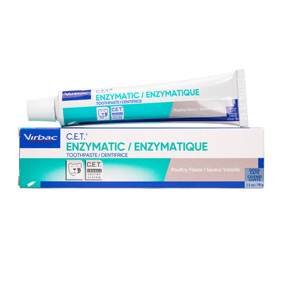 CET Enzymatic Toothpaste for Dogs and Cats, Poultry Flavor, Dual-Enzyme System