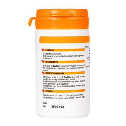 Epakitin Chitosan Calcium Carbonate Powder for Dogs Cats Renal Support 60g