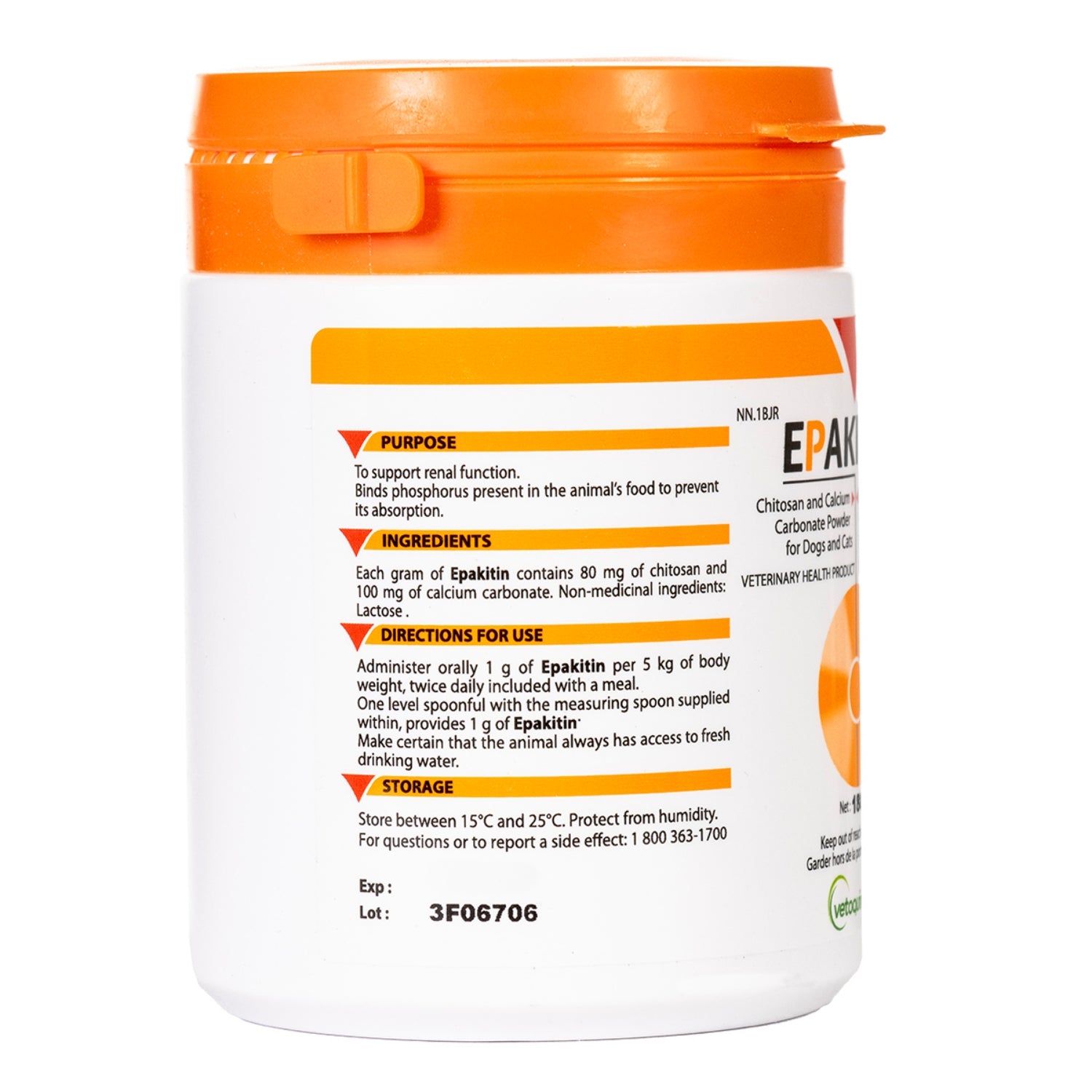 Vetoquinol Epakitin Advanced Renal Support Powder for Dogs & Cats, 6.35oz