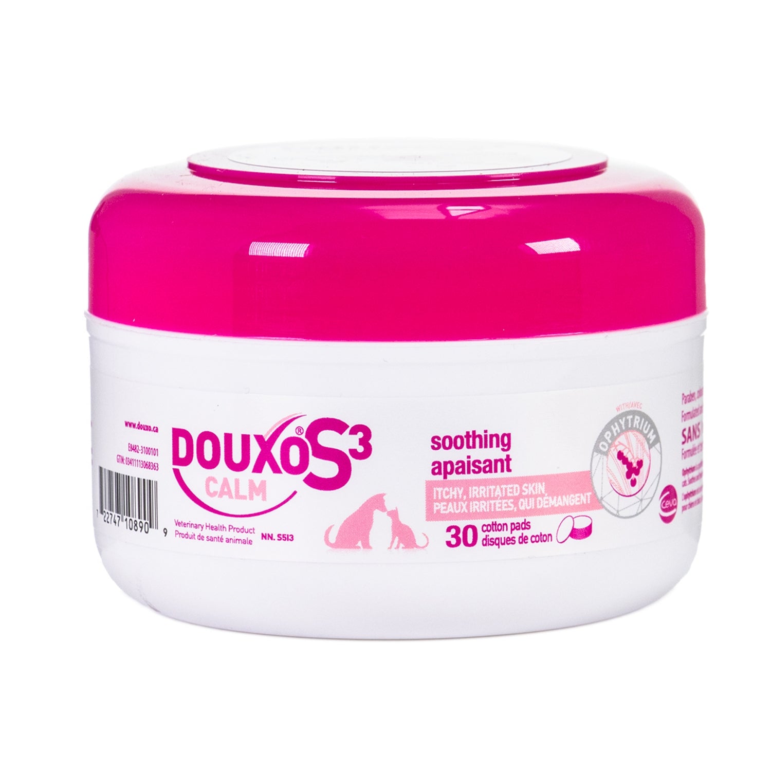 DOUXO S3 CALM Pads: Soothing, Hydrating Skin Relief for Dogs & Cats