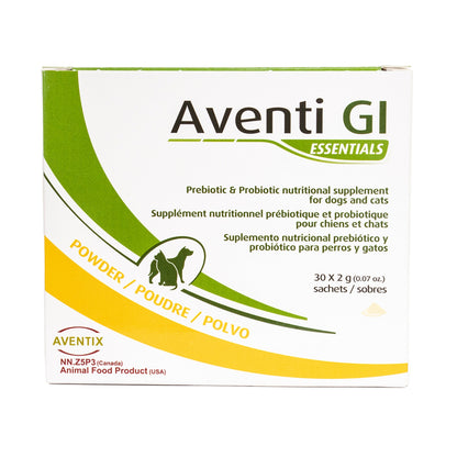 Aventi GI Essentials Prebiotic Probiotic Supplement for Dogs and Cats