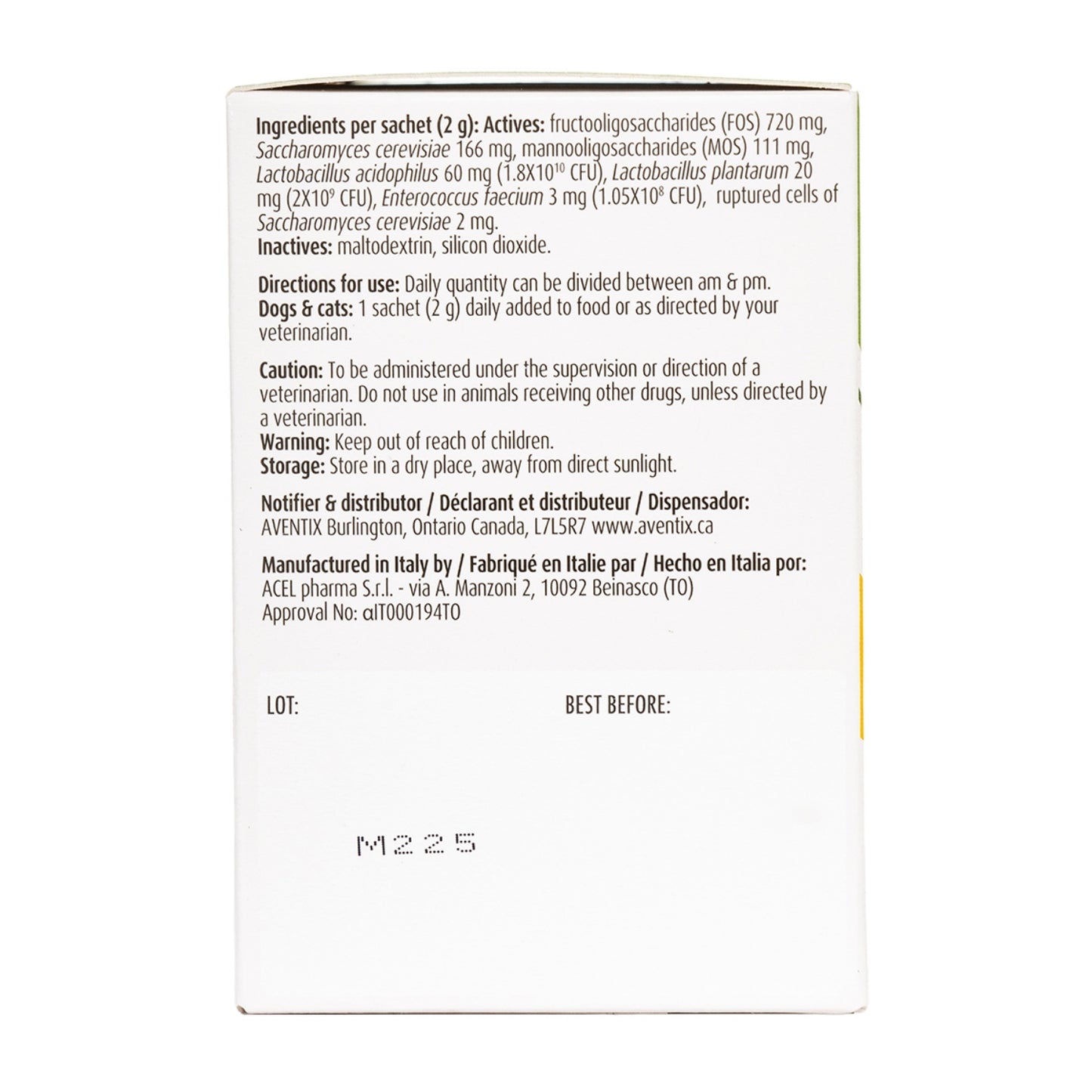 Aventi GI Essentials Prebiotic Probiotic Supplement for Dogs and Cats