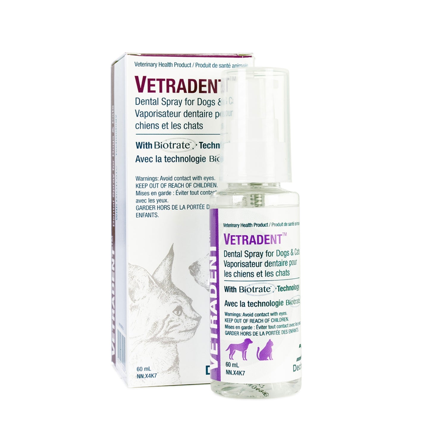 Vetradent Oral Care Dental Spray for Dogs & Cats - Battles Plaque, Freshens Breath