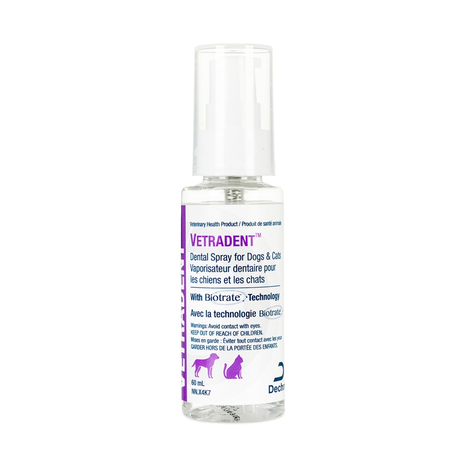 Vetradent Oral Care Dental Spray for Dogs & Cats - Battles Plaque, Freshens Breath