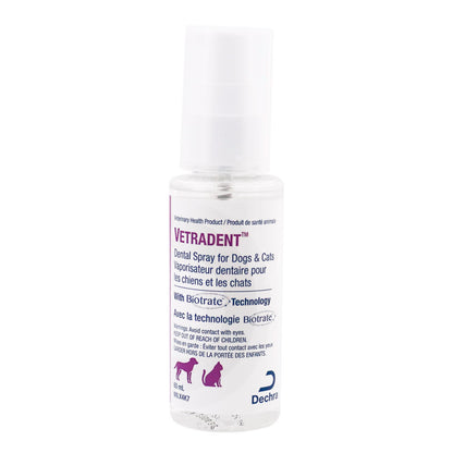 Vetradent Oral Care Dental Spray for Dogs & Cats - Battles Plaque, Freshens Breath