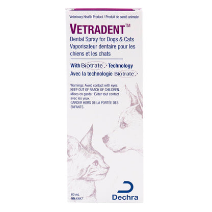 Vetradent Oral Care Dental Spray for Dogs & Cats - Battles Plaque, Freshens Breath