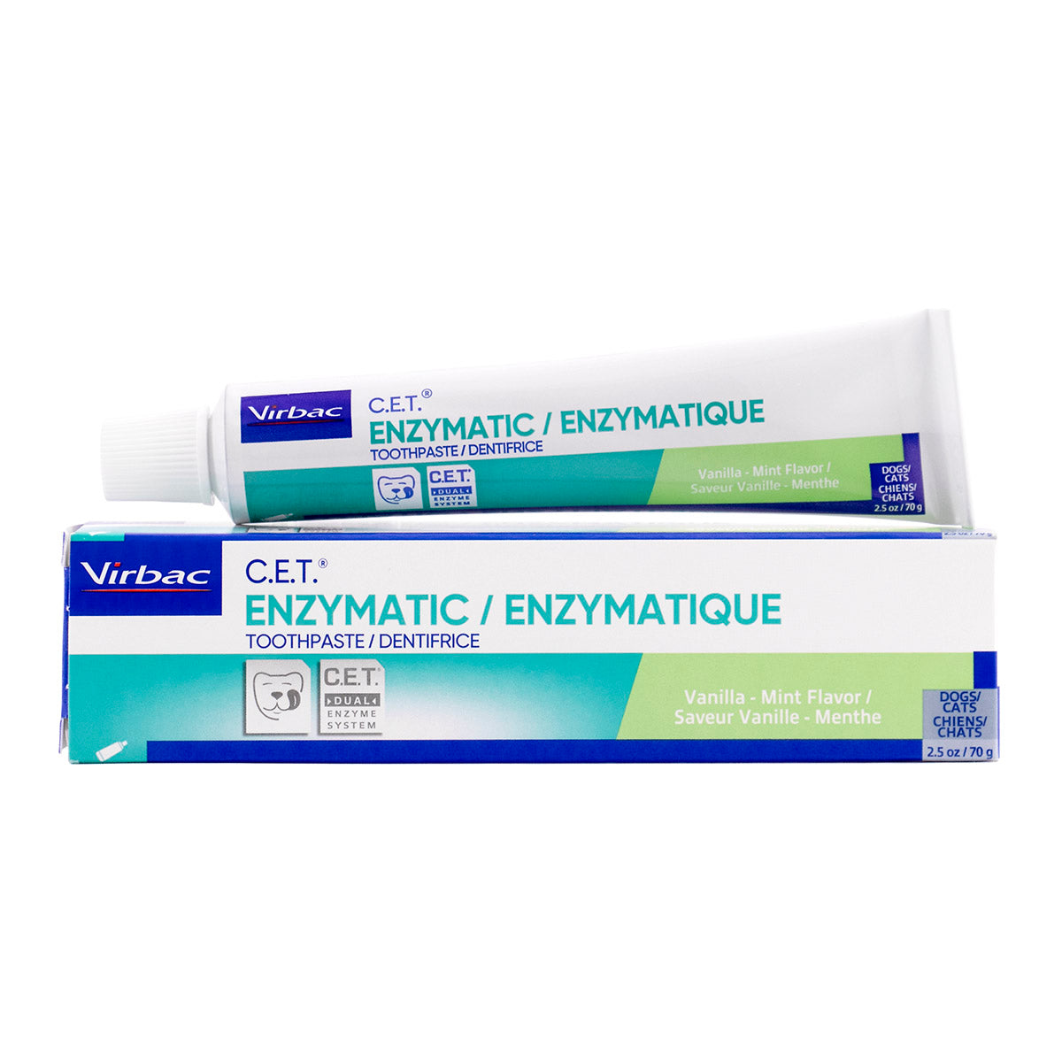 Virbac CET Enzymatic Vanilla Mint Toothpaste for Dogs and Cats