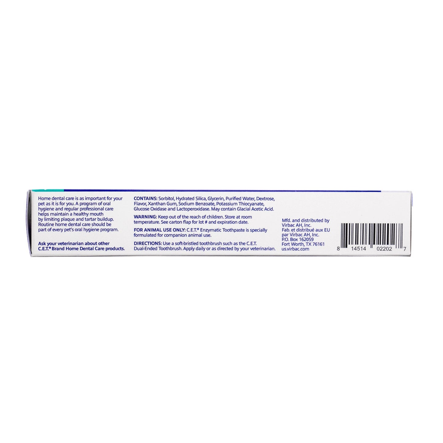 CET Enzymatic Toothpaste Seafood Flavor for Dogs & Cats, Dual-Enzyme Plaque & Tartar Control