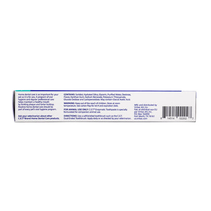 CET Enzymatic Toothpaste Seafood Flavor for Dogs & Cats, Dual-Enzyme Plaque & Tartar Control
