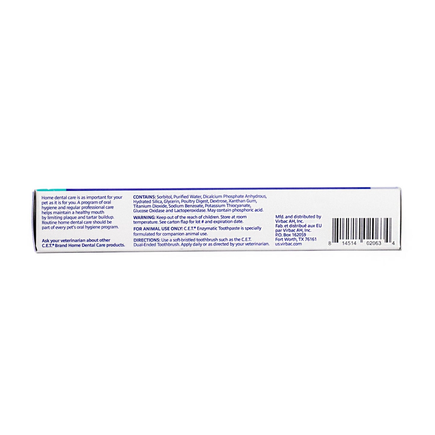 CET Enzymatic Toothpaste for Dogs and Cats, Poultry Flavor, Dual-Enzyme System