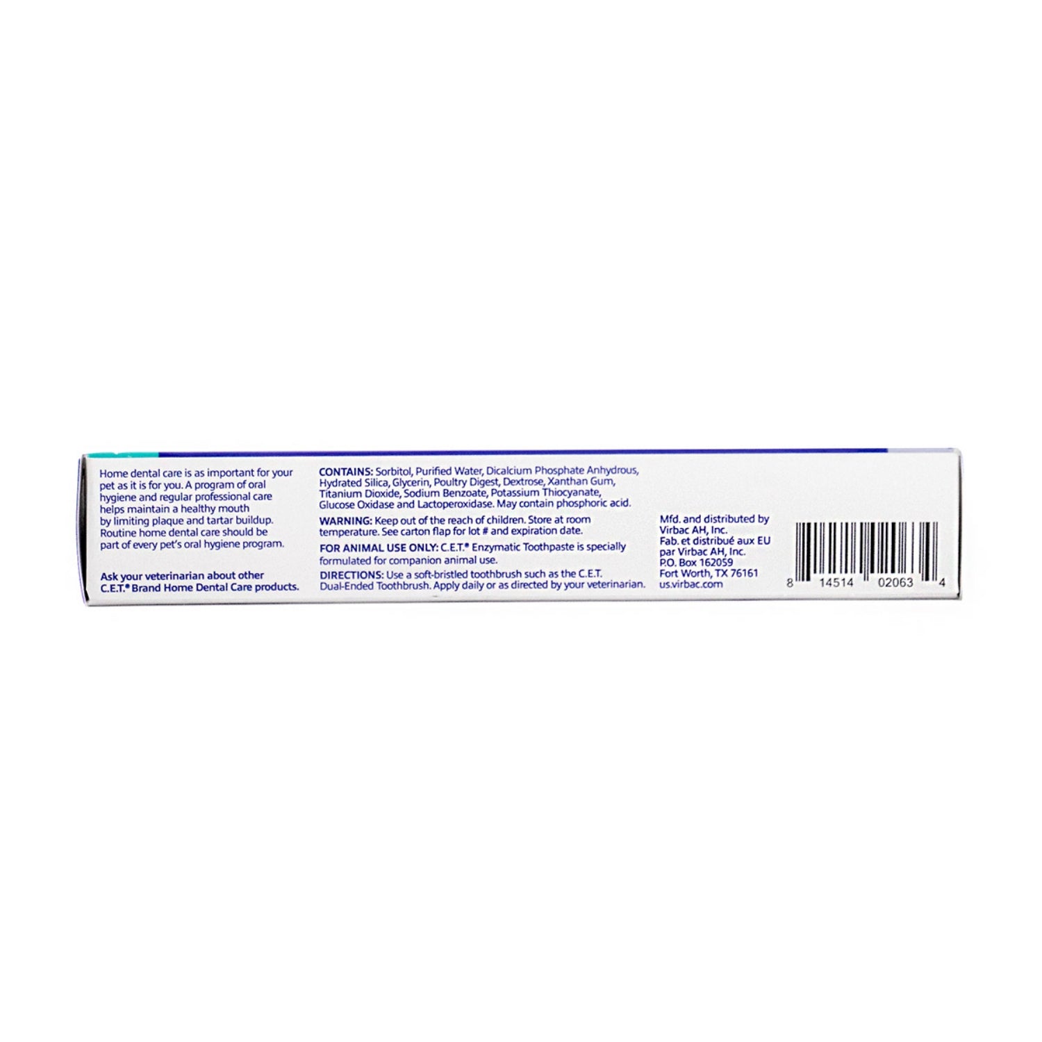 CET Enzymatic Toothpaste for Dogs and Cats, Poultry Flavor, Dual-Enzyme System