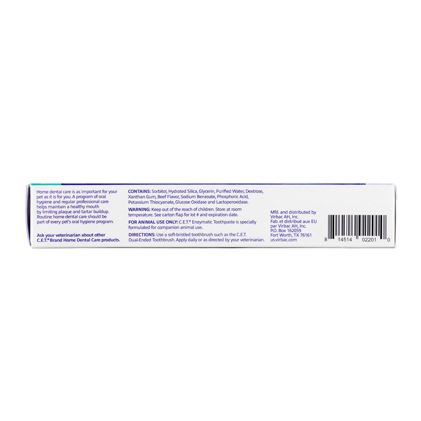 C.E.T. Enzymatic Beef Flavor Toothpaste for Dogs & Cats Oral Care