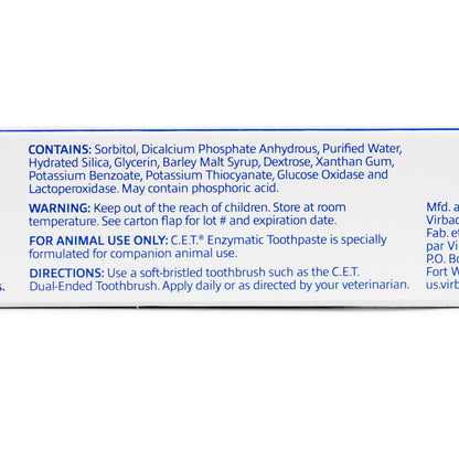 CET Enzymatic Toothpaste for Dogs & Cats - Malt Flavor Oral Care Tube