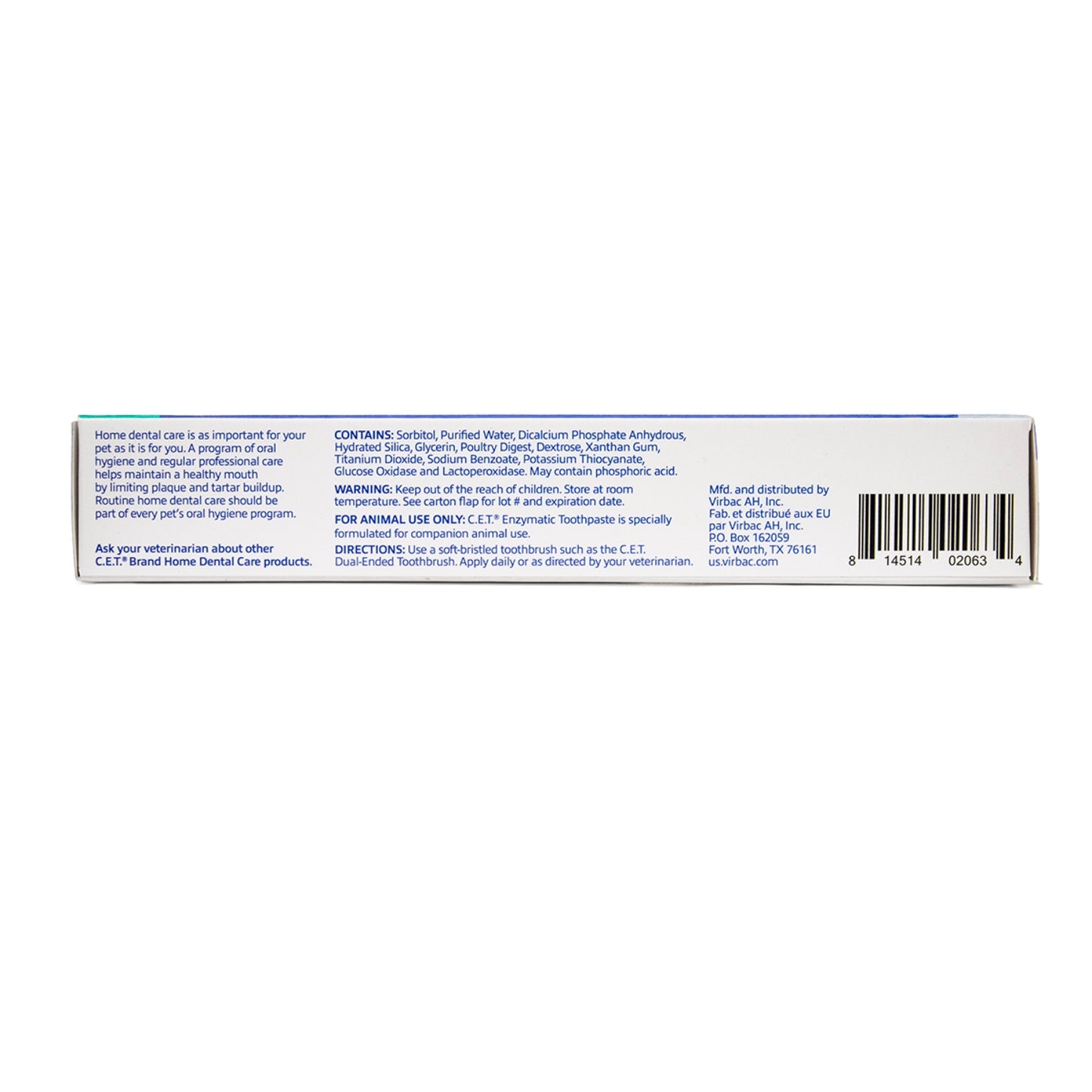 CET Enzymatic Toothpaste for Dogs and Cats, Poultry Flavor, Dual-Enzyme System