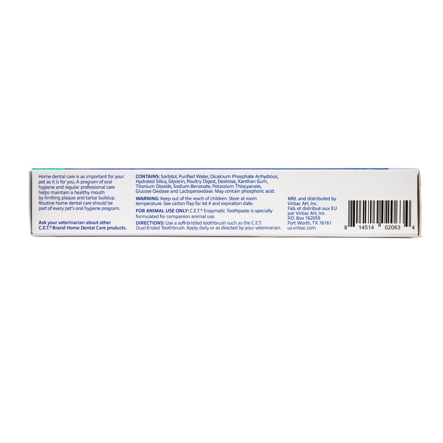 CET Enzymatic Toothpaste for Dogs and Cats, Poultry Flavor, Dual-Enzyme System