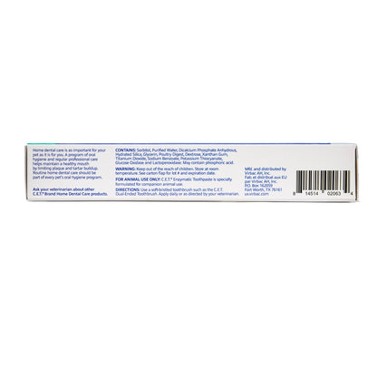 CET Enzymatic Toothpaste for Dogs and Cats, Poultry Flavor, Dual-Enzyme System