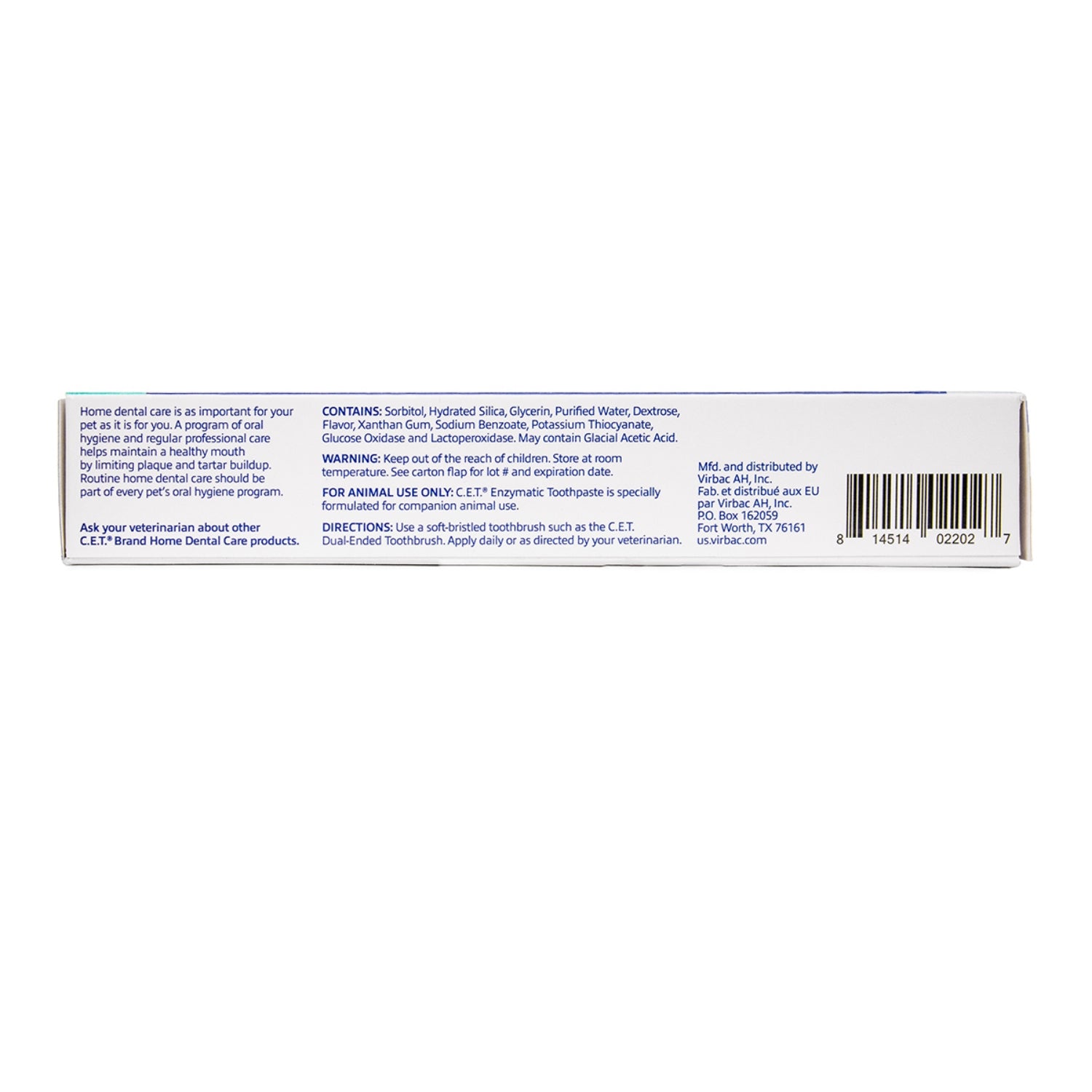 CET Enzymatic Toothpaste Seafood Flavor for Dogs & Cats, Dual-Enzyme Plaque & Tartar Control