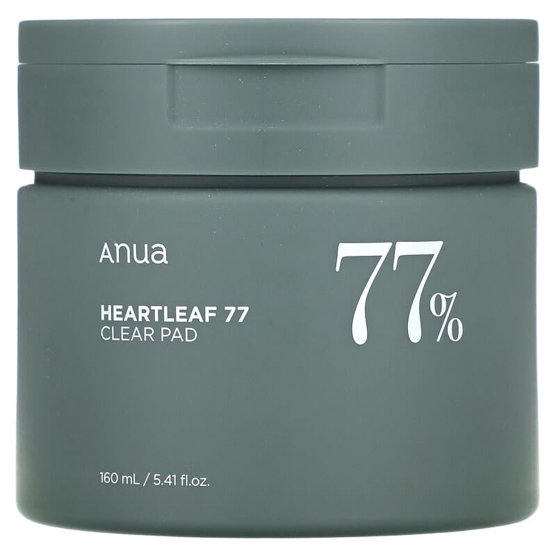 Anua Heartleaf 77% PHA Clear Pads: Gentle Exfoliating Toner for Soothed, Refined Skin