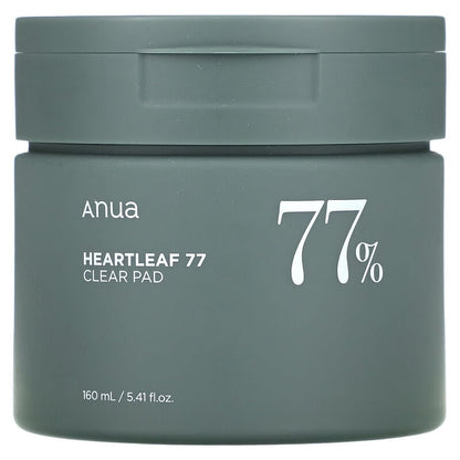 Anua Heartleaf 77% PHA Clear Pads: Gentle Exfoliating Toner for Soothed, Refined Skin