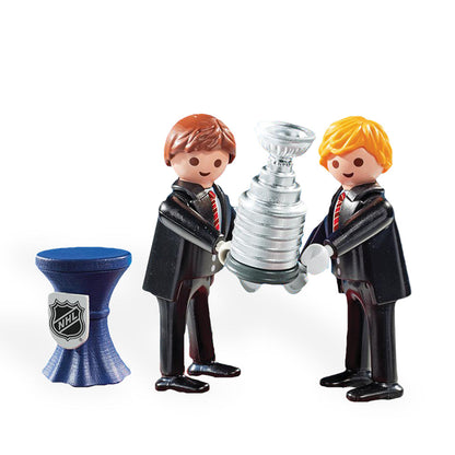 Playmobil NHL Stanley Cup Presentation Set: Hockey Champions Collectible Figures