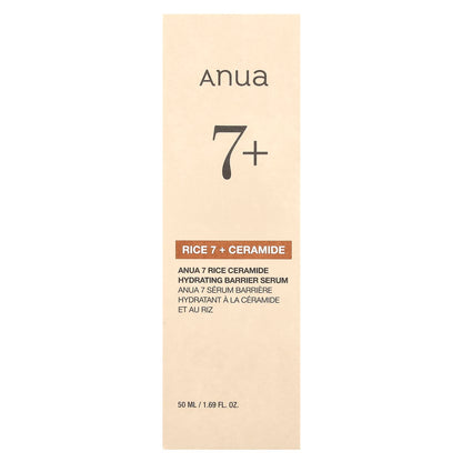 Anua 7 Rice Ceramide Hydrating Barrier Serum for Radiant Skin Barrier