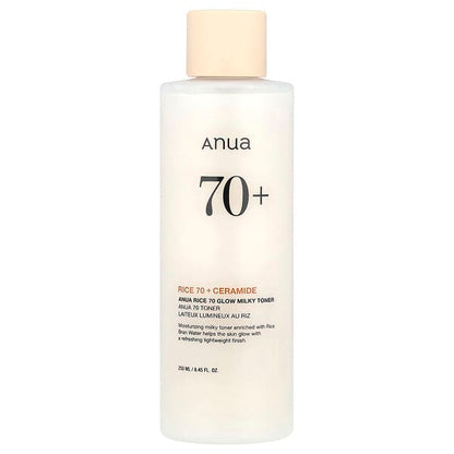 Anua Rice 70 Glow Milky Toner: Hydrating, Brightening, Ceramide-Infused K-Beauty