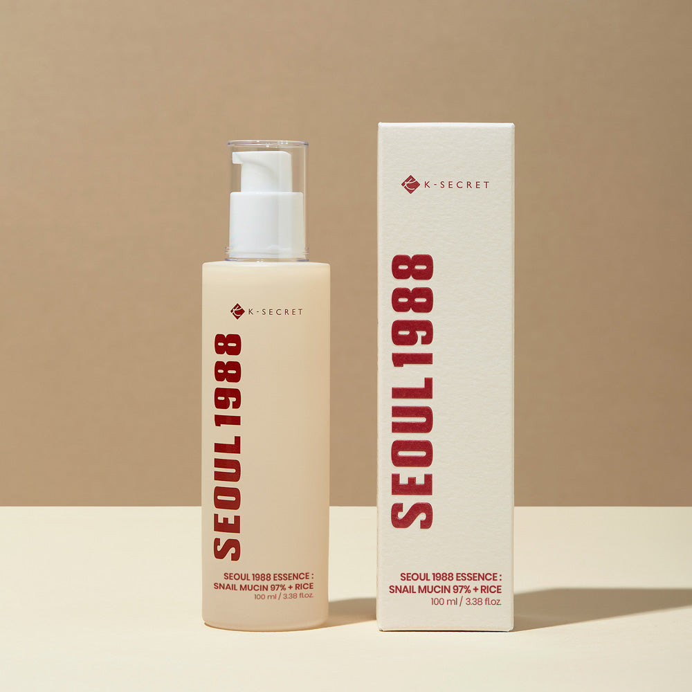 K-Secret SEOUL 1988 Snail Mucin 97% Rice Essence: Hydrating, Soothing, Repairing