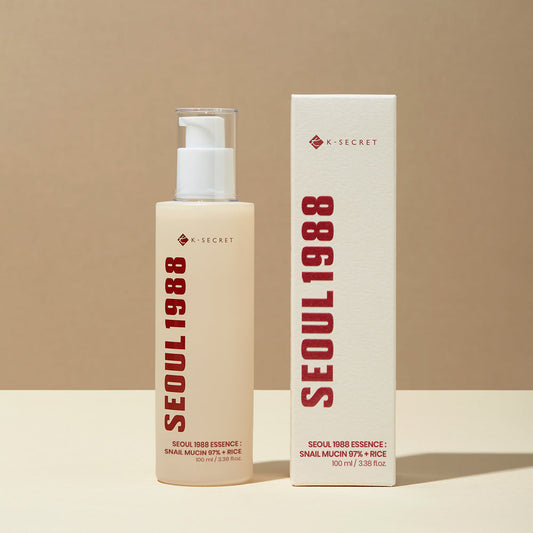 K-Secret SEOUL 1988 Snail Mucin 97% Rice Essence: Hydrating, Soothing, Repairing