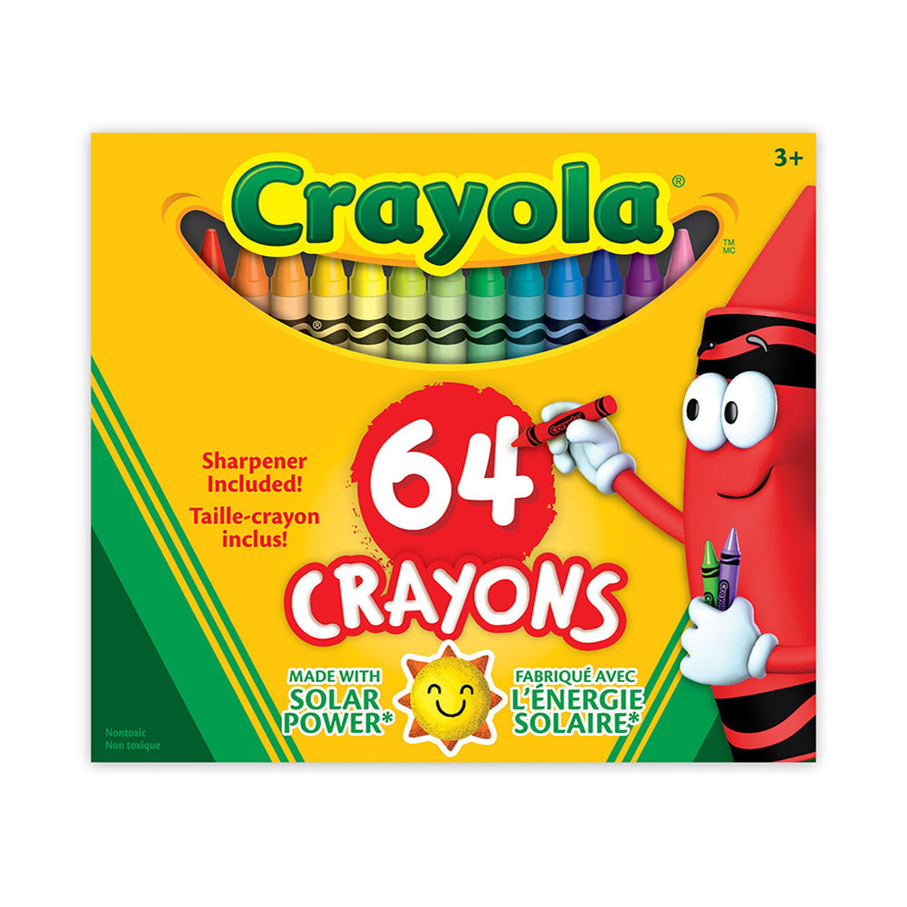 Crayola Classic 64 Count Crayons: Vibrant Colors for Kids' Creative Art Projects