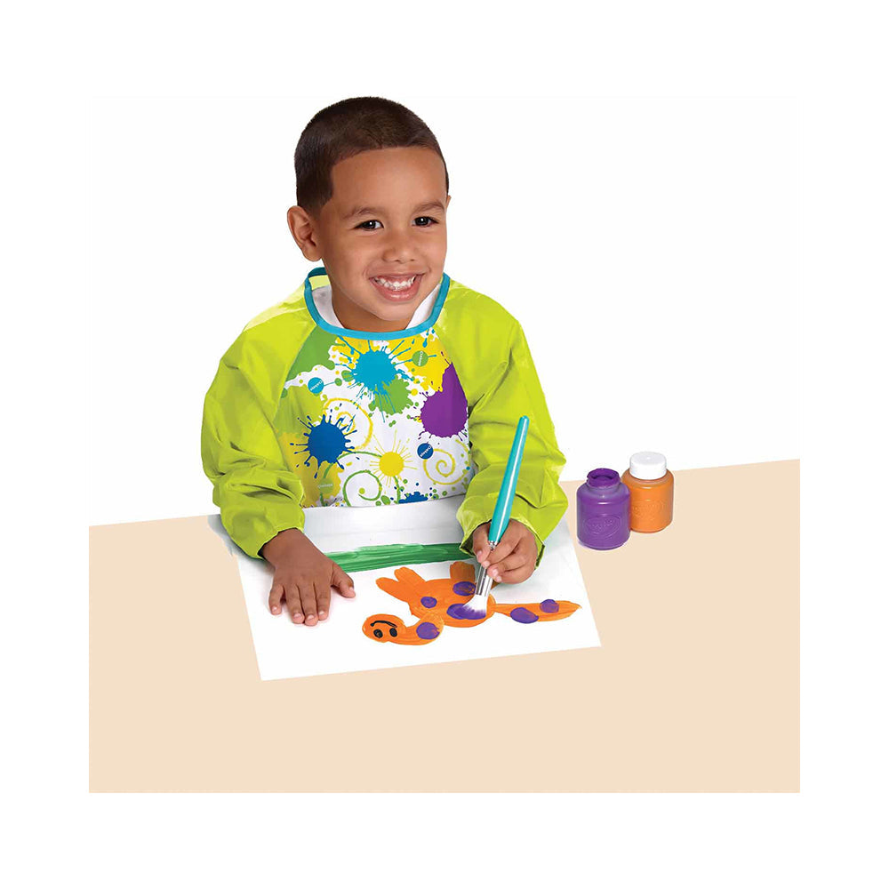 Crayola Kids' Reusable Art Creativity Smock with Adjustable Long Sleeves