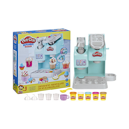 Play-Doh Kitchen Creations Colorful Cafe Playset: Pretend Coffee & Tea Maker Fun