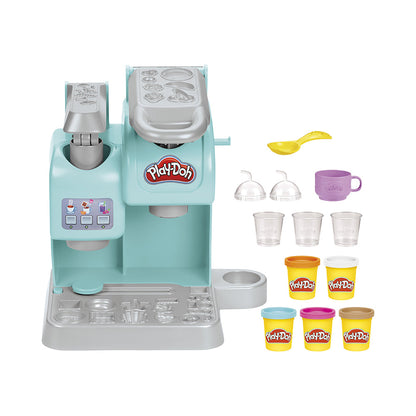 Play-Doh Kitchen Creations Colorful Cafe Playset: Pretend Coffee & Tea Maker Fun