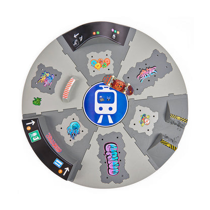 Tech Deck Authentic Fingerboard Turntable Skatepark Playset with Vehicle Figure