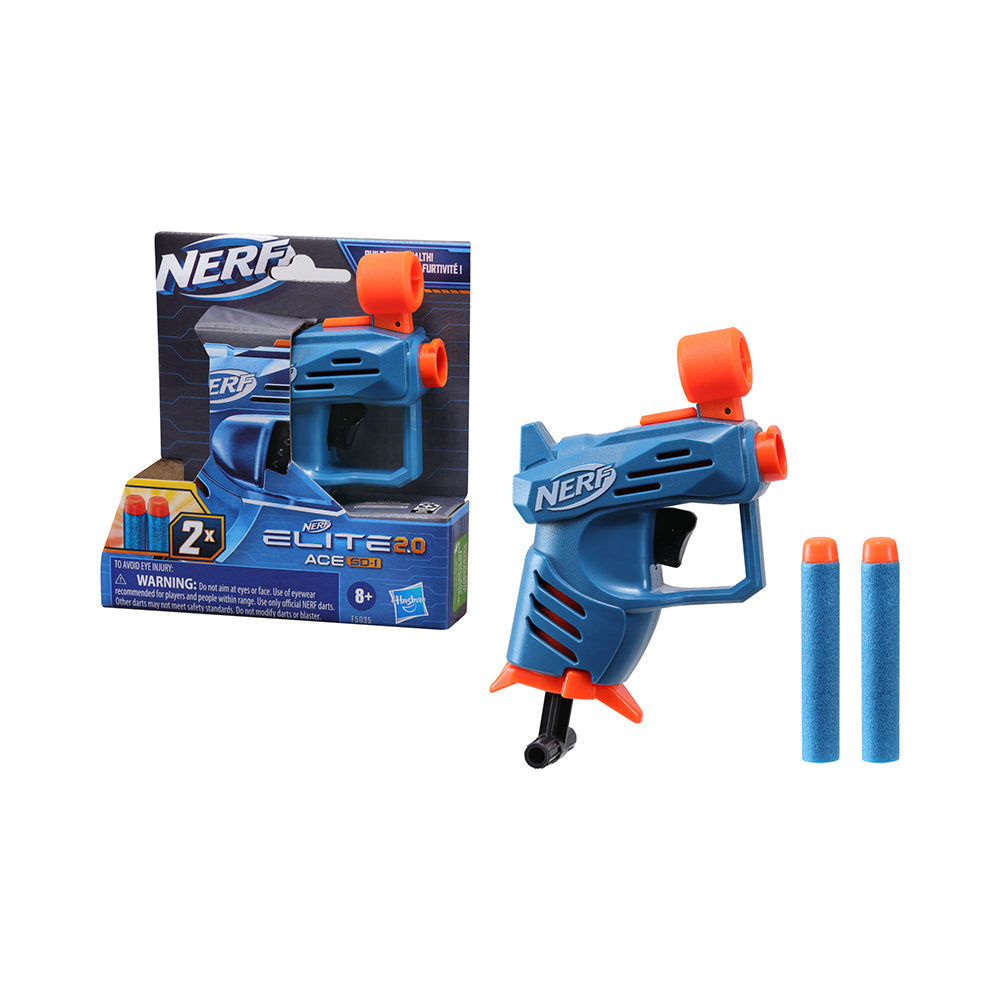Nerf Elite 2.0 Ace SD-1 Compact Dart Blaster - Quick Reload, Stealth Fun