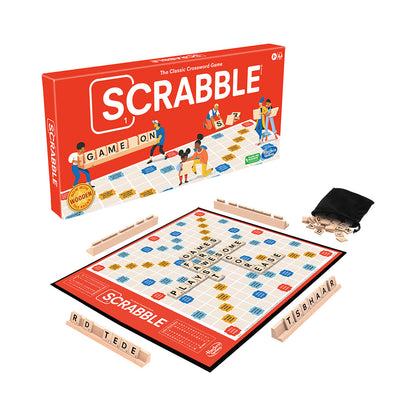 Scrabble Classic Word Board Game: Timeless Family Fun with Premium Wooden Tiles