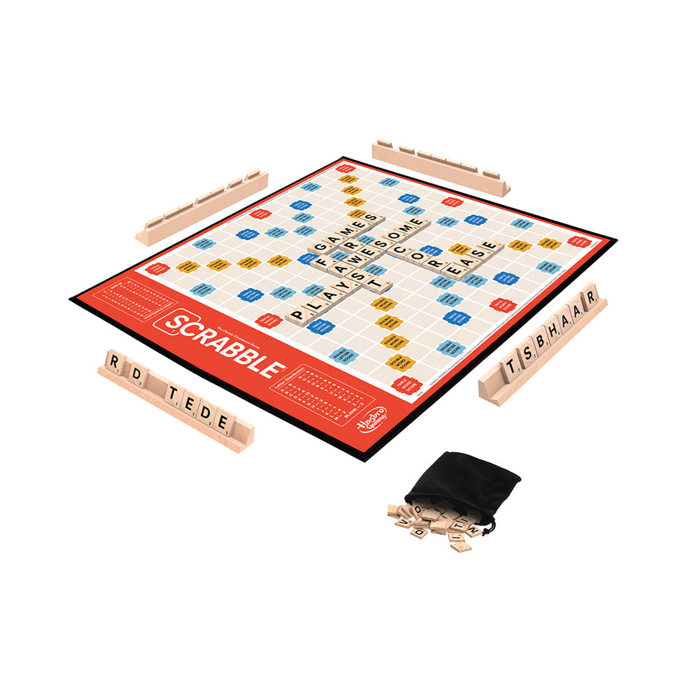 Scrabble Classic Word Board Game: Timeless Family Fun with Premium Wooden Tiles