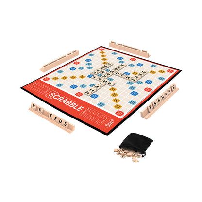 Scrabble Classic Word Board Game: Timeless Family Fun with Premium Wooden Tiles