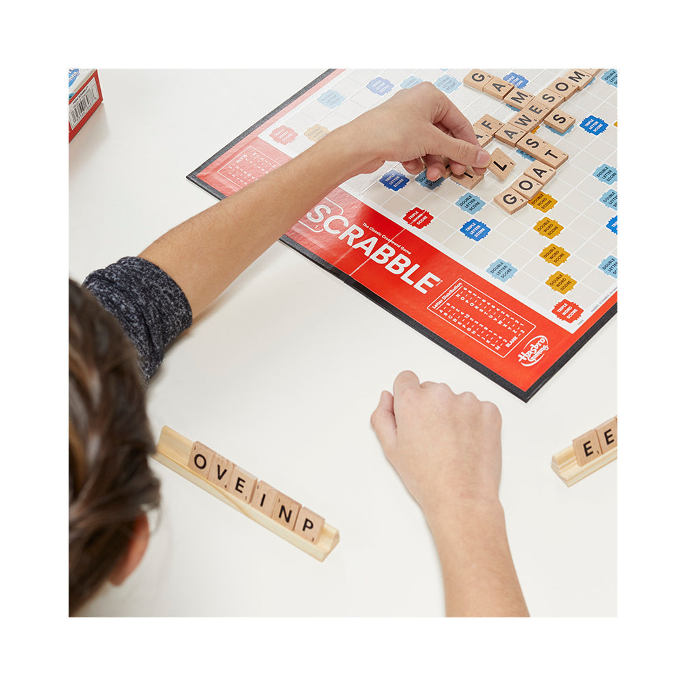 Scrabble Classic Word Board Game: Timeless Family Fun with Premium Wooden Tiles