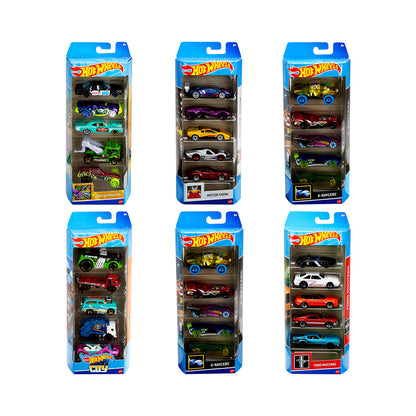 Hot Wheels 5-Pack Assorted Die-Cast Toy Cars for Kids & Collectors