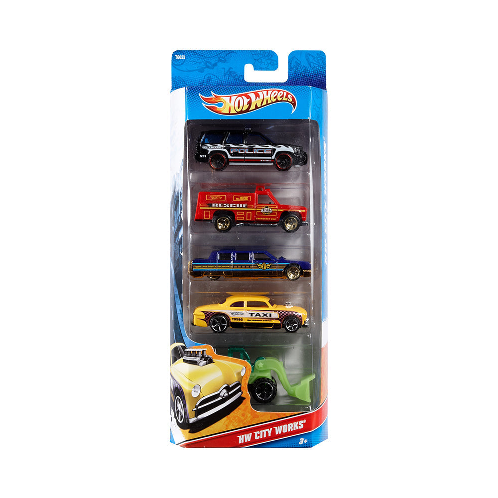 Hot Wheels 5-Pack Assorted Die-Cast Toy Cars for Kids & Collectors
