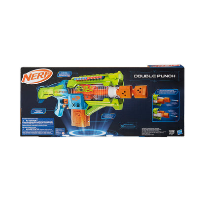 Nerf Elite 2.0 Double Punch Motorized Blaster with Rapid Alternating Barrels